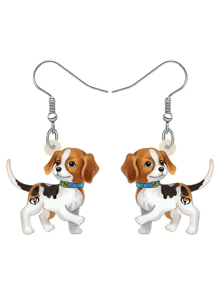 Beagle Dog Drop Dangle Earrings Party Favors for Women Girls Kids Dog Lovers Jewelry Charms Gifts