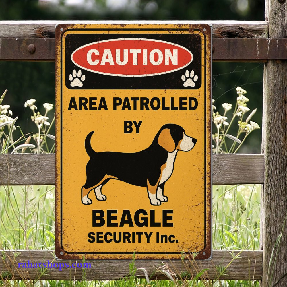 Beagle Security Metal Sign - rahatshops