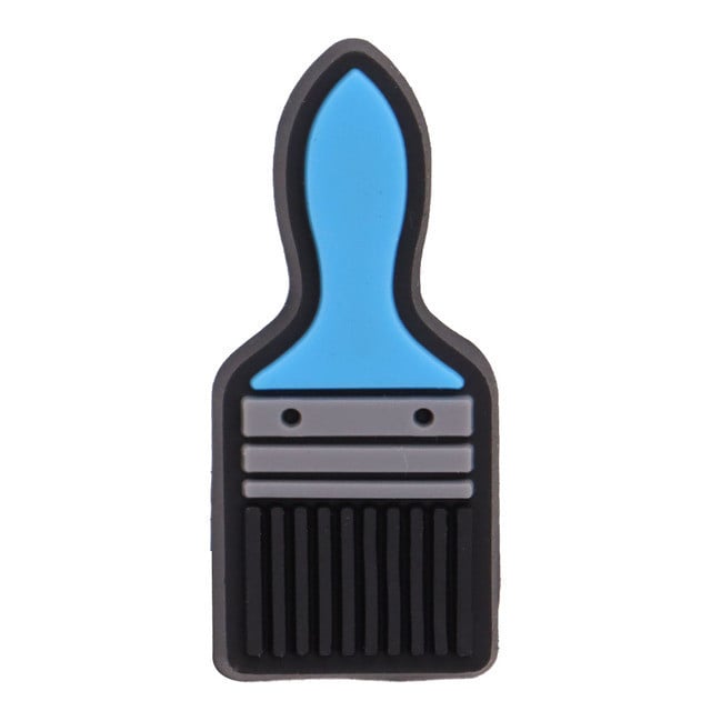 1pcs Helmet Brush Tool Shoes Accessories Cool Garden Shoe Buckle Decorations Fit Man Boys Croc Jibz Charm Holiday Gift