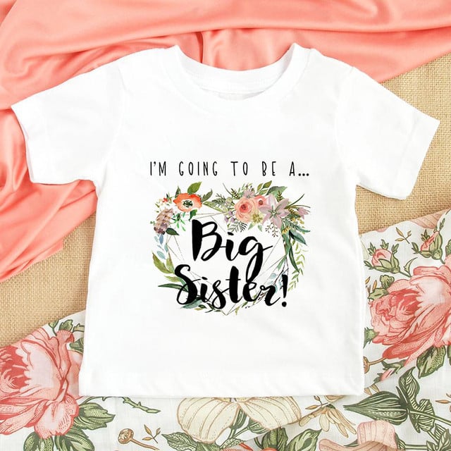 I'm Being Promoted To Big Sister 2022 Kids T-Shirt Childrens T Shirt Baby Announcement Top Toddler Tshirt Summer Casual Clothes