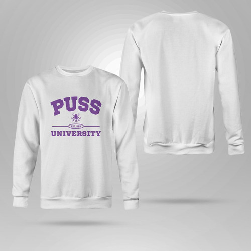 Puss university sweatshirt in USA