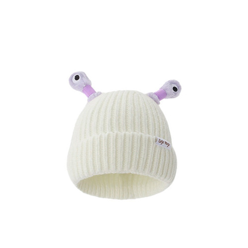 Winter Parent-Child Cute Glowing Little Monster Knit Beanie Hat