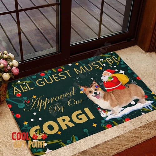 Corgi Christmas Doormat 3D All Over Printed doormat