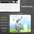 Weimaraner And Butterflies Mouse Pad