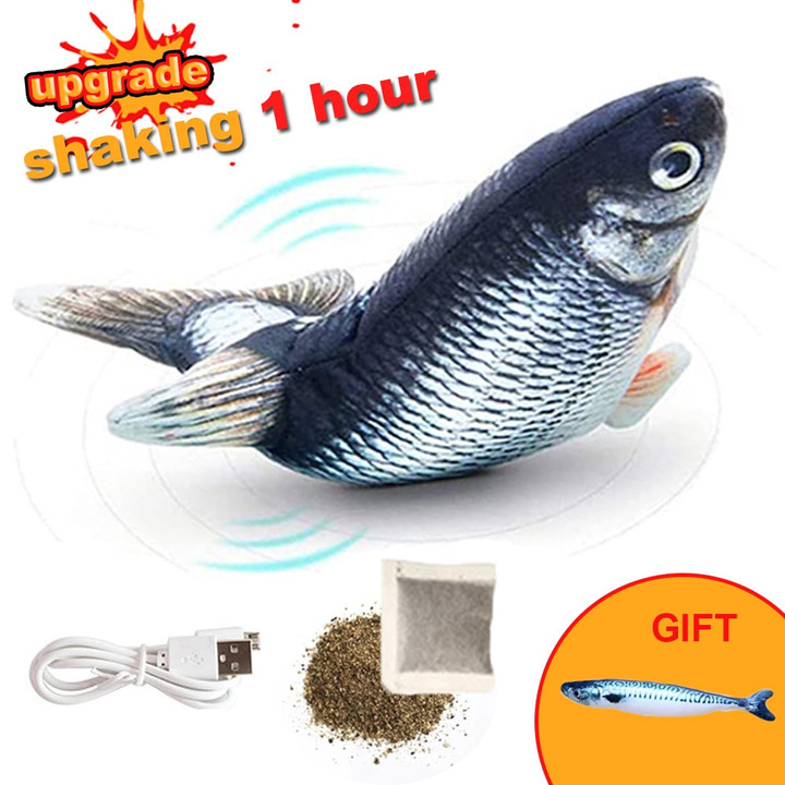 Floppy Fish Cat Toy USB Electric Charging Simulation Fish