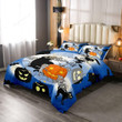 Enchanting Witch Cat and Halloween Bedding Set: Cozy Magic for Your Bedroom Bedding Set