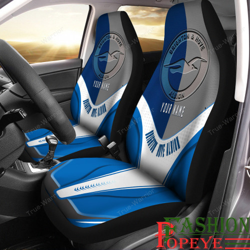 Brighton & Hove Albion Premier League Car Seat Covers New Style NNMA(1 set = 2 pcs)