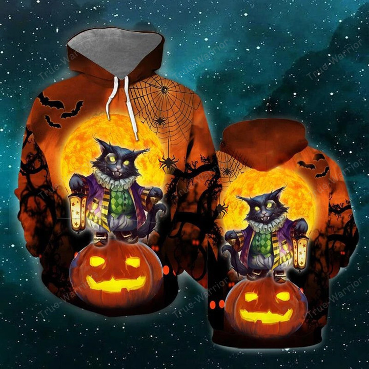 Witch Cat and Halloween Delight: Magical Products with Feline Charm Hoodie