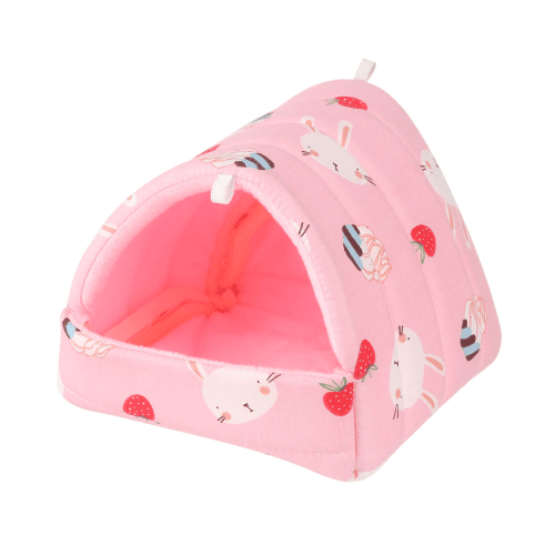 Cute Mini Cage Rabbit Squirrel Winter Warm Mat Guinea Pig Nest Hamster House Small Animal Sleeping Bed Pet Hanging Cage