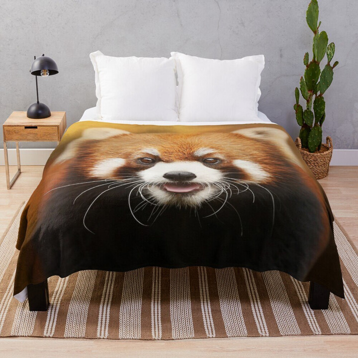 Red Panda Blanket, Fuzzy Flannel Super Soft Lightweight Blanket Throw for Couch Chair Sofa, Cozy Bed Blanket for Kids Adults