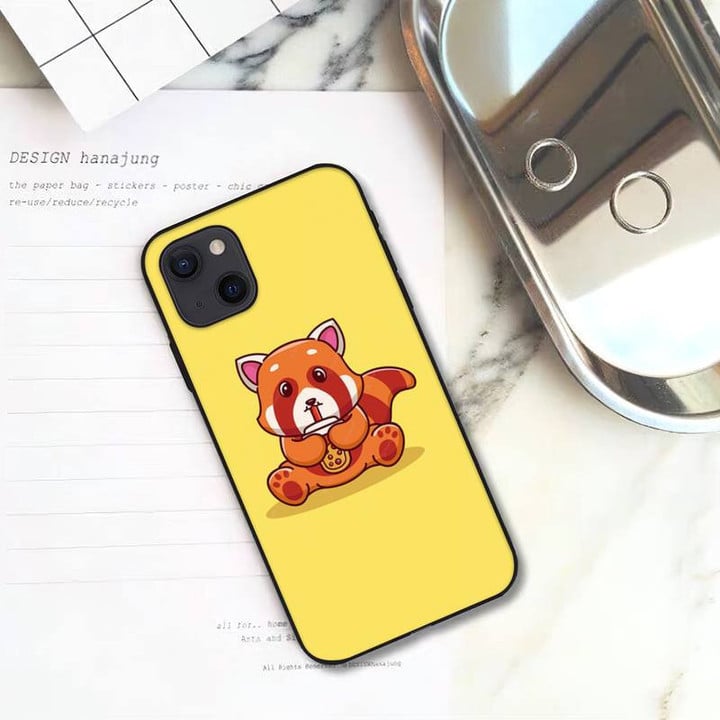 Red panda cute Phone Case For iPhone 11 12 Mini 13 14 Pro XS Max X 8 7 6s Plus 5 SE XR Shell