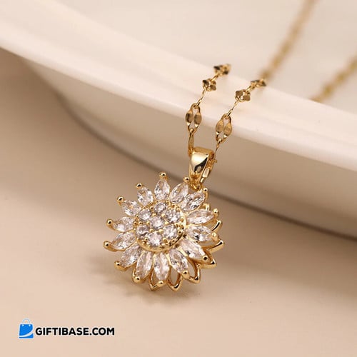Sunflower Necklaces Chain For Women