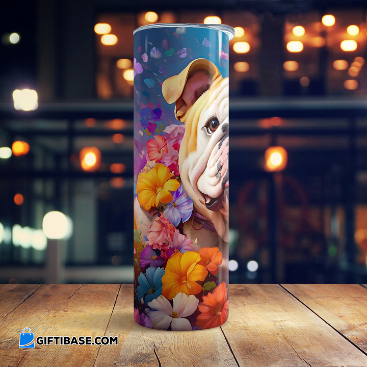 Bulldog Skinny Tumbler