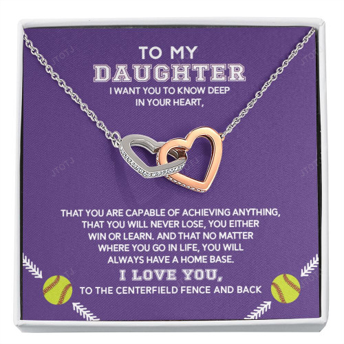 Softball Athletes Necklace For Daughters from Father Mother, Best Jewelry Birthday Gift, Beautiful Pendant to Women or Girls