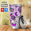 Purple Butterflies Tumbler