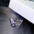 Butterfly Silver Color Rings