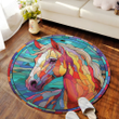 Horse Round Carpet