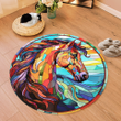 Horse Round Carpet