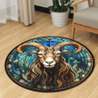 Goat Round Carpet