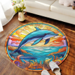 Dolphin Round Carpet