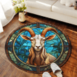 Goat Round Carpet
