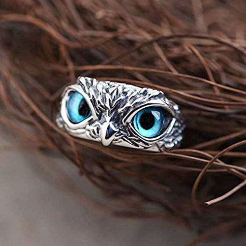Owl Ring Silver Jewelry