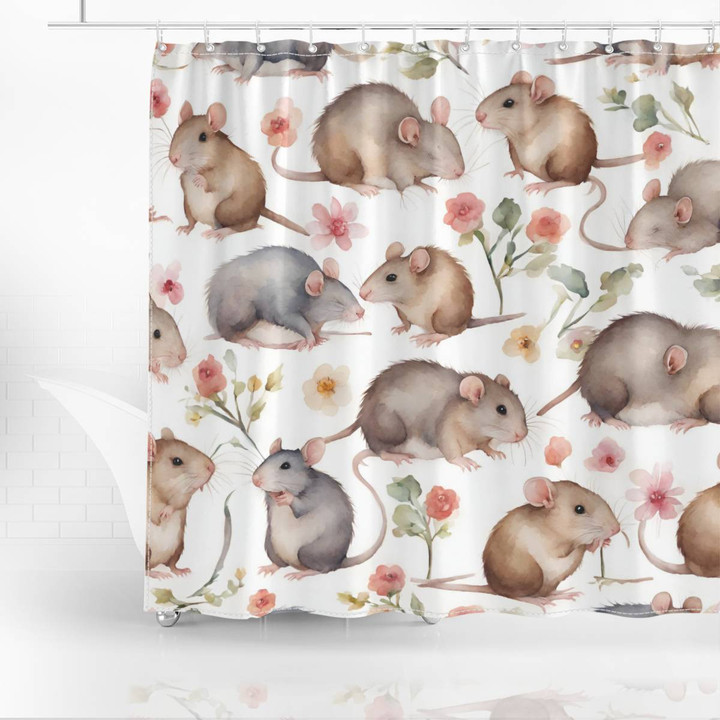 Rat Shower Curtain