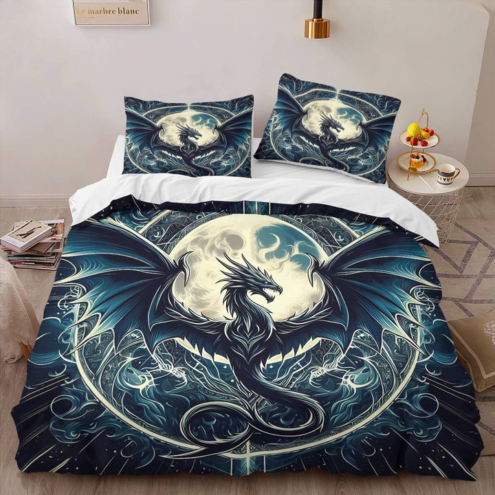 Dragon Moon Bedding Set