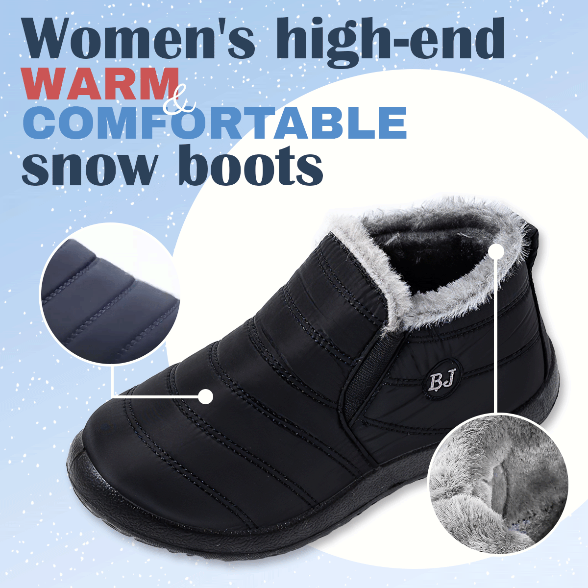 Women's high-end warm & comfortable snow boots
