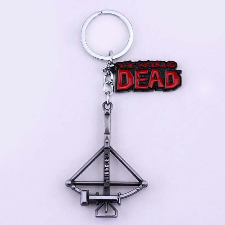 The Walking Dead Metal Negan Lucille Mini Baseball Bat Ball Pendant Keychain