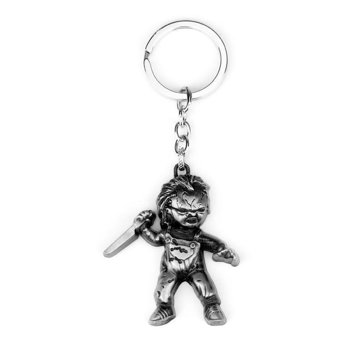 Horror Movie Seed Of Chucky Keychain Hand Knife Figure Pendant Key Chain Ring