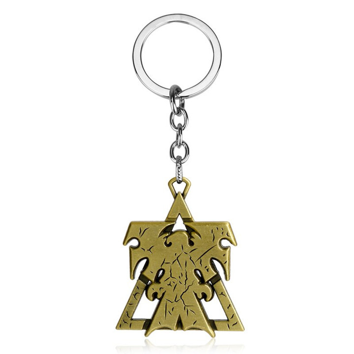 Game StarCraft Keychain Wings of Liberty Terran Zerg Protoss Metal Keyring Key Chains