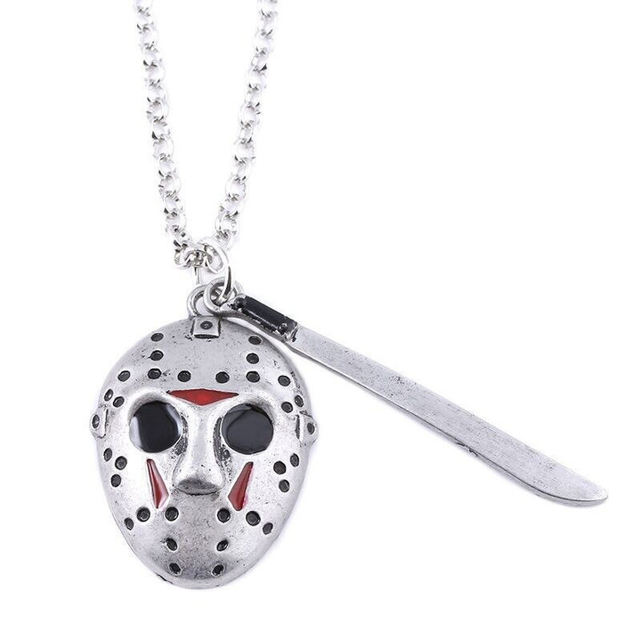 Halloween Horror Movie Friday Jason Voorhees Mask Machete Alloy Key Chains Keychain Key Chain