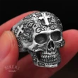 Cross Skull Ring | Silver