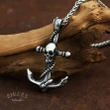 Skull Pirate Anchor Pendant
