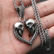 Heart Shaped Skull Necklace