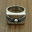 Feather Skull Ring