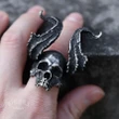 Skull Ring | Horned Satan Devil