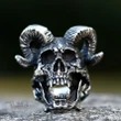 Satanic Skull Ring