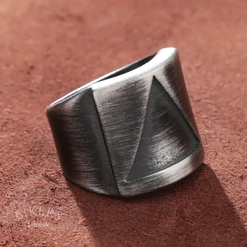 Triangle Nordic Simple Viking Ring