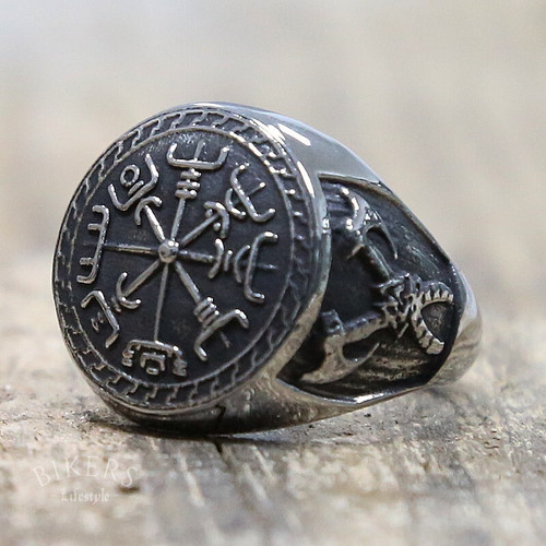 Pirate Double Axe Viking Ring