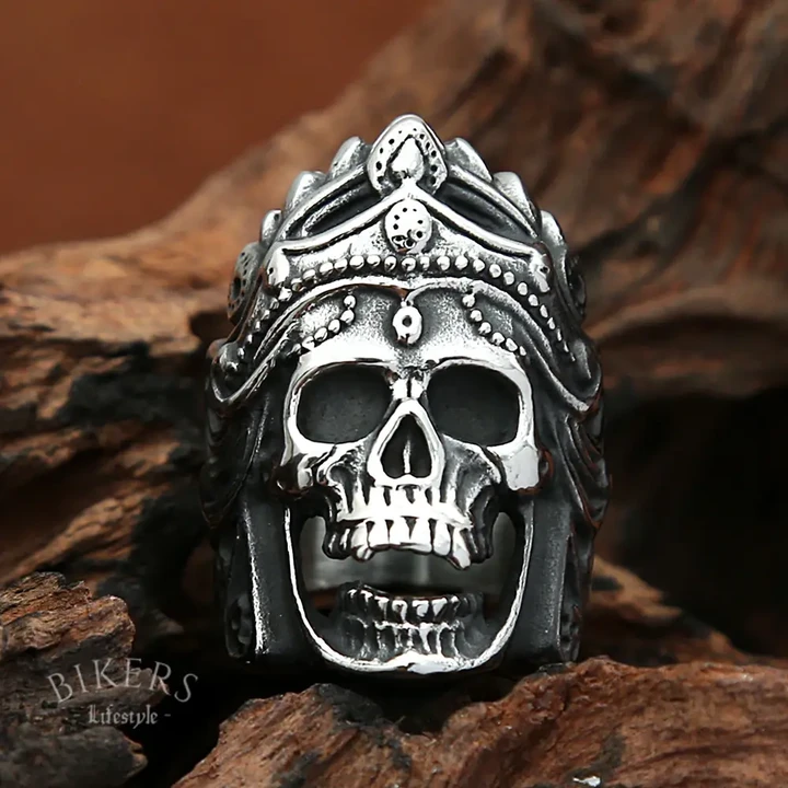 Mahakali Helmet Skull Ring