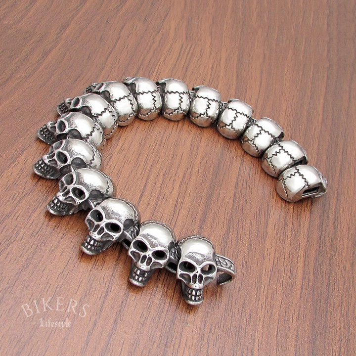 15 Skull Head Bracelet | Length 21.5cm