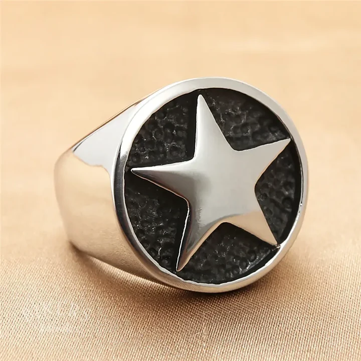 Fashion Classic Pentagram Stars Ring