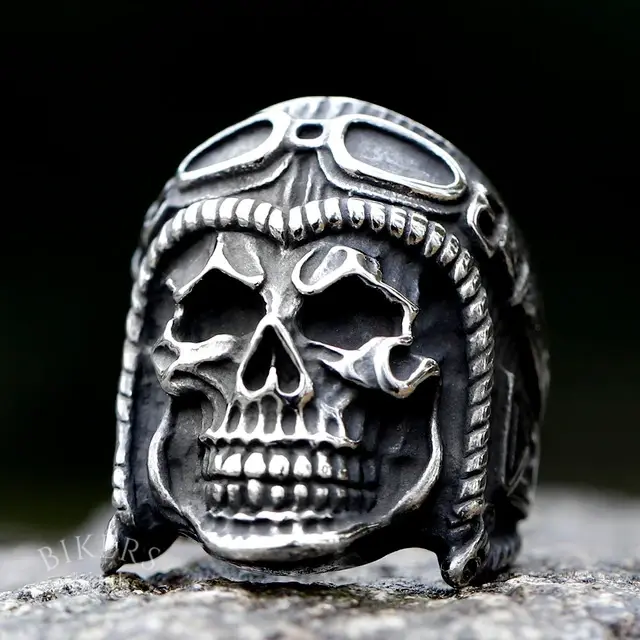 Air Force Solider Skull Ring