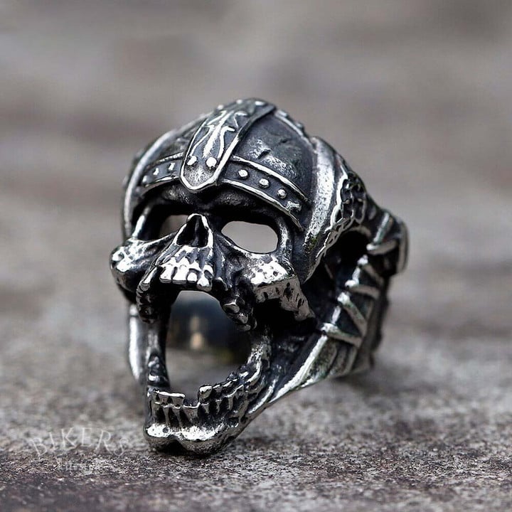 Mahakali Helmet Skull Ring