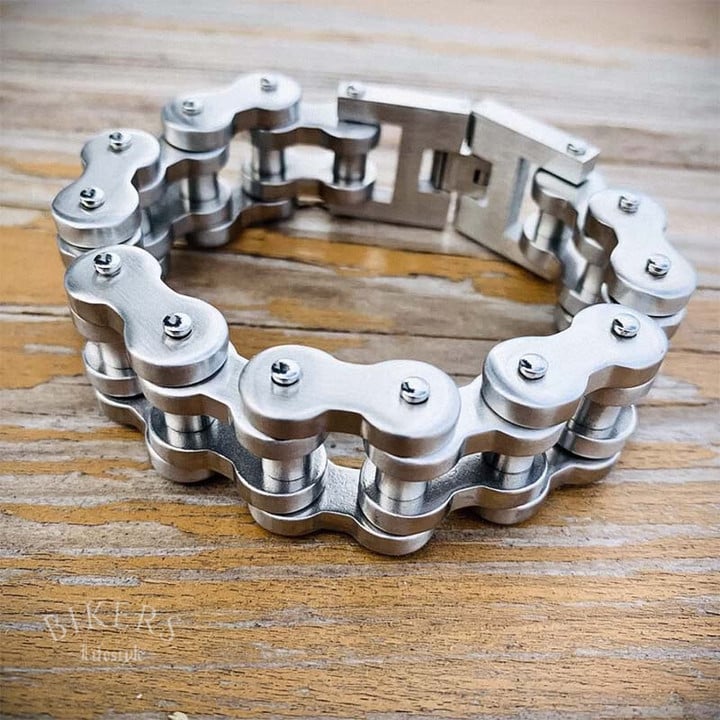 Motorcycle Chain Bracelet | 22mm Wide