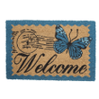 Butterfly Vintage Latex Coir Doormat