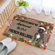 French Bulldog Christmas Doormat