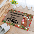 Pitbull Christmas Doormat